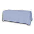 8' Blank Solid Color Polyester Table Throw - Ice Blue